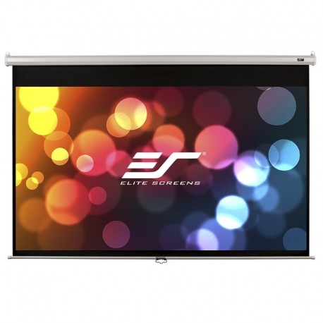 POŠKOZENÝ OBAL - ELITE SCREENS plátno roleta 100" (254 cm)/ 16:9/ 124,5 x 221 cm/ Gain 1,1/ case bílý