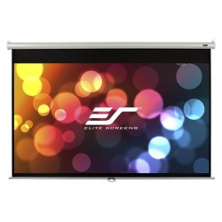 POŠKOZENÝ OBAL - ELITE SCREENS plátno roleta 100" (254 cm)/ 16:9/ 124,5 x 221 cm/ Gain 1,1/ case bílý/ Fiber Glass/ slow retra..