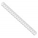 POŠKOZENÝ OBAL - EUROSUPPLIES plastové hřbety/ formát A4/ 25mm/ čiré/ 50 pack