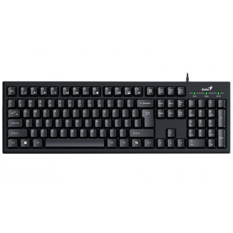 POŠKOZENÝ OBAL - GENIUS KB-100/ Drátová/ Copilot/ USB/ černá/ CZ+SK layout