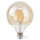 POŠKOZENÝ OBAL - NEDIS Wi-Fi chytrá LED žárovka s vláknem/ E27/ G125/ 7W/ 230V/ 806lm/ teplá bílá/ 1800 - 3000K/ stmívatelná