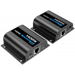 PremiumCord 4K@30Hz HDMI extender na 60m přes jeden kabel Cat6/6a/7, lokální HDMI výstup