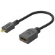 PremiumCord Flexi adaptér HDMI Typ A samice - micro HDMI Typ D samec pro ohebné zapojení