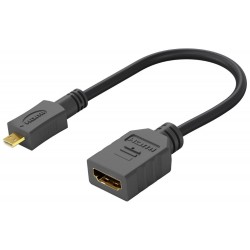 PremiumCord Flexi adaptér HDMI Typ A samice - micro HDMI Typ D samec pro ohebné zapojení
