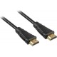 PremiumCord HDMI High Speed + Ethernet kabel/ zlacené konektory/ 7m/ černý