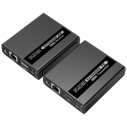PremiumCord HDMI KVM extender 4K a FULL HD 1080p na 70m s přenosem USB