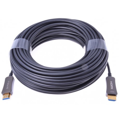 PremiumCord HDMI optický fiber High Speed + Ethernet kabel/ 4K@60Hz/ M/M/ zlacené konektory/ 20m/ černá
