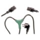 PremiumCord Kabel síťový 230V, Y-kabel přívodní M-2x F