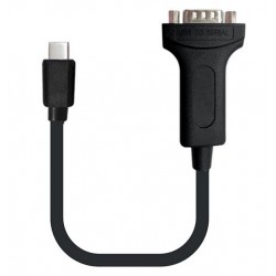 PremiumCord Konvertor USB 3.1 (typ C) na RS232/ 20cm/ černý