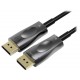 PremiumCord Optický DisplayPort 1.4 přípojný kabel M/M, zlacené konekt. 15m