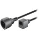 PremiumCord prodlužovací přívod 230V CEE 7/7 - IEC320 C14 / 20 cm