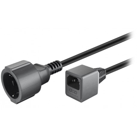 PremiumCord prodlužovací přívod 230V CEE 7/7 - IEC320 C14 / 20 cm