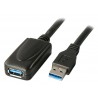 PremiumCord USB 3.0 repeater a prodlužovací kabel A/M-A/F/ 5m/ černý