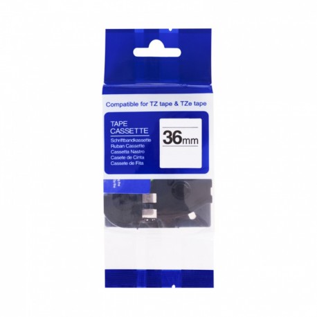 PRINTLINE kompatibilní páska s Brother TZE-S161, 36mm, černý tisk/průsv. podklad, extra adhezivní