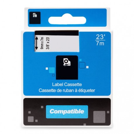 PRINTLINE kompatibilní páska s DYMO 45023, S0720630, 9mm, 7m, černý tisk/zlatý podklad, D1