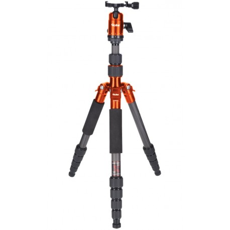 Rollei Stativ Compact Traveler No 1 Carbon/ Zátěž 8kg/ Vytažený 142 cm/ Karbon/ Oranžový
