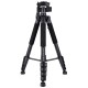 Rollei Stativ Compact Traveler Star S4 / Zátěž 5kg/ Vytažený 160cm/ Černý