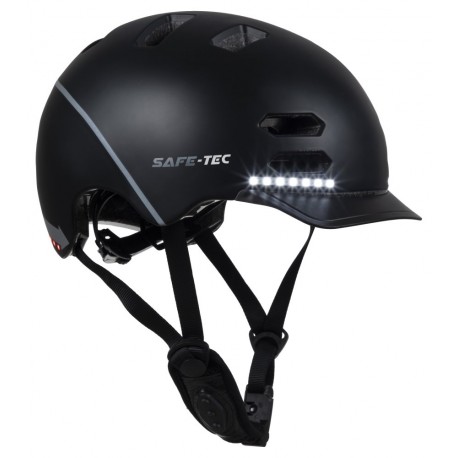 SAFE-TEC Chytrá Bluetooth helma/ SK8 Black L