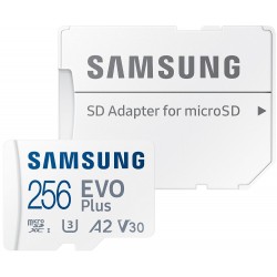 SAMSUNG EVO Plus 2024 MicroSDXC 256GB + SD Adaptér / CL10 UHS-I U3 / A2 / V30