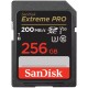 SanDisk Extreme PRO 256GB SDXC / UHS-I, Class 10, U3, V30 /  up to 200MB/s & 140MB/s Read/Write / + 2 years RescuePRO
