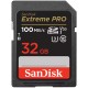 SanDisk Extreme PRO 32GB SDHC / UHS-I, Class 10, U3, V30 /  up to 100MB/s & 90MB/s Read/Write / + 2 years RescuePRO