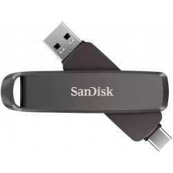 SanDisk Extreme PRO Dual Drive 512GB / USB Type-C + USB Type-A / USB 3.2 Gen 1 / kov / černá