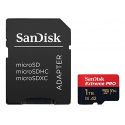 SanDisk Extreme PRO microSDXC 1TB / A2 C10 V30 UHS-I U3 / 200MB/s & 140MB/s / SD Adaptér + 2 years RescuePRO