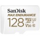 SanDisk MAX ENDURANCE microSDXC 128GB / C10, U3, V30 / 60,000 Hours / + SD Adaptér