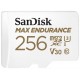 SanDisk MAX ENDURANCE microSDXC 256GB / C10, U3, V30 / 120,000 Hours / + SD Adaptér