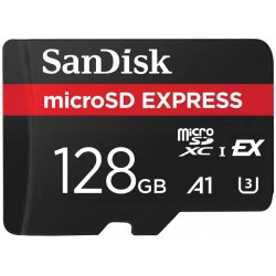 SanDisk microSD Express 128GB / U3 CL10 UHS-I / R:880/ W:480MB/s