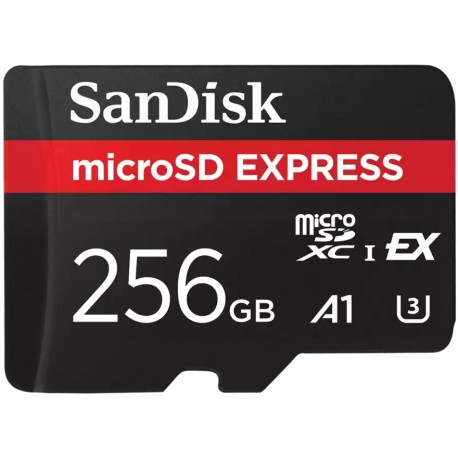SanDisk microSD Express 256GB / U3 CL10 UHS-I / R:880/ W:650MB/s