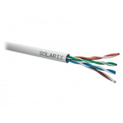 Solarix - Balení: 305m UTP kabel Solarix Cat5E, drát, PVC, SXKD-5E-UTP-PVC