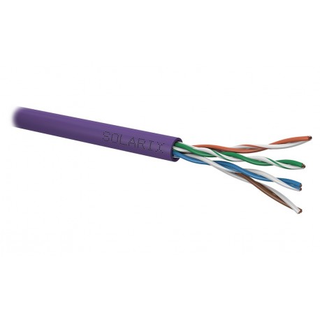 Solarix Instalační kabel CAT5E UTP LSOH Dca-s1,d2,a1 SXKD-5E-UTP-LSOH, 100m/ box