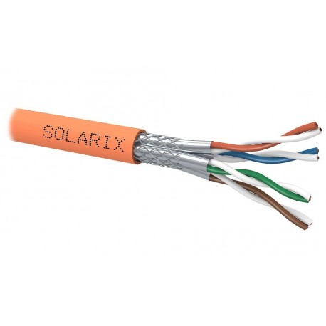 Solarix Instalační kabel CAT7A SSTP LSOHFR B2ca-s1,d1,a1 1200 MHz 500m/cívka SXKD-7A-1200-SSTP-LSOHFR
