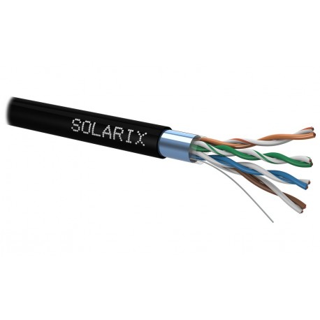 Solarix Instalační kabel Solarix CAT5E FTP PE Fca 100m/box SXKD-5E-FTP-PE