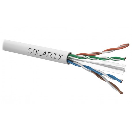 Solarix Instalační kabel Solarix CAT6 UTP PVC  Eca 100m/box SXKD-6-UTP-PVC