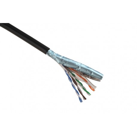 Solarix Kabel SXKD-5E-FTP-PE drát c5e  venkovní, 305m
