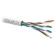 Solarix UTP kabel Cat5E, drát, PVC - šedý (SXKD-5E-UTP-PVC) -balení 305m, odmotávka na  metráž