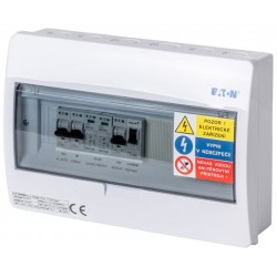 Solarmi ACZ1 osazený rozvaděč pro fotovoltaiku, jističe, chránič, 3,7kW 1f, backup