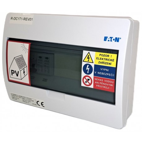 Solarmi DC05R osazený rozvaděč pro fotovoltaiku, svodič, odpojovač, pojistky, do 500V