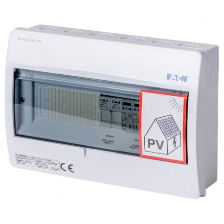 Solarmi DC1T2 osazený rozvaděč pro fotovoltaiku, svodič, odpojovač, pojistky, třída 2