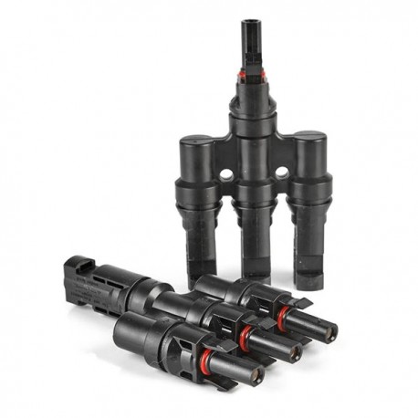 Solarmi Slučovač T4 - slučovač konektorů MC4 v poměru 1:3, pár