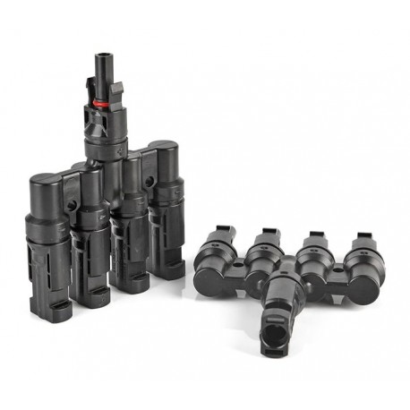 Solarmi Slučovač T5 - slučovač konektorů MC4 v poměru 1:4, pár