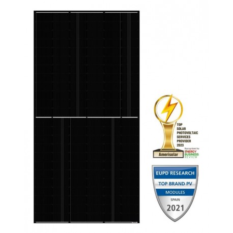 Solarmi solární panel Amerisolar Mono 585 Wp černý 144 článků, N-Type TOPCon