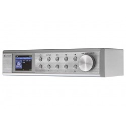 Soundmaster IR1500SI kuchyňské rádio DAB+/ FM/ BT/ 2"LCD/ Wi-Fi/ Stříbrné