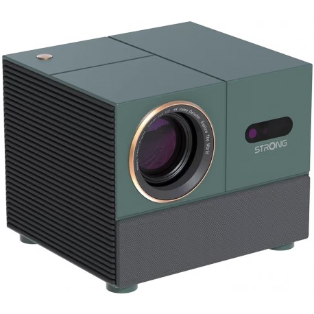 STRONG projektor MIRA 1/ LCD/ FHD (1920x1080)/ 300 ANSI lm/ USB 2.0/ HDMI/ BT/ Wi-Fi/ Repro/ Android 11/ šedo-zelený