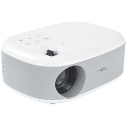 STRONG projektor N1/ LCD/ HD (1280x720)/ 120 ANSI lm/ USB 2.0/ HDMI/ microSD/ Repro/ bílo-šedý