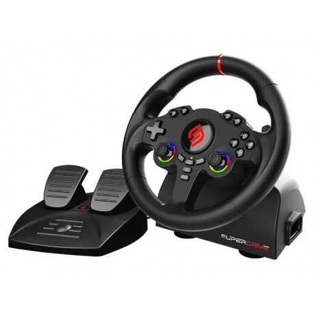 SUPERDRIVE Sada volantu a pedálů 220 RS/ PS4/ Xbox One/ Switch 1+2/ PC