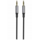 Swissten audio kabeltextile jack (samec) / jack (samec) 1,5 m černý (nahrazuje 73501101)