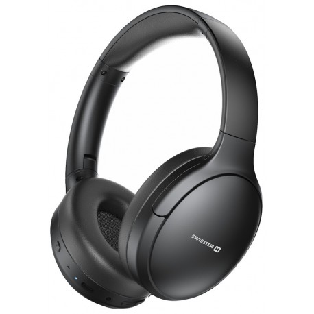 Swissten bluetooth anc sluchátka pure černá